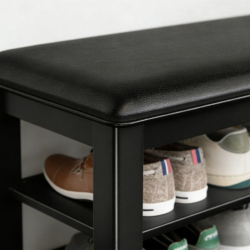 Premium Wooden Shoe Cabinet For Home, 21.2” H x 31.5” W x 11.8” D