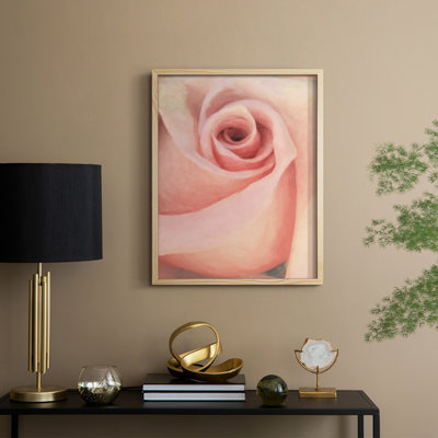 Soft Flower Petals III Framed Print - Solid Wood