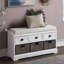 Banc de rangement en bois avec 3 tiroirs et 3 paniers Homes Collection-975659994