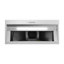 Robinet 34 po T-11611-1-DL Hotte de cuisine sans conduit de 350 pi³ / min en acier inoxydable brossé avec filtres à chicane, contrôle à bouton électronique, lumière DEL