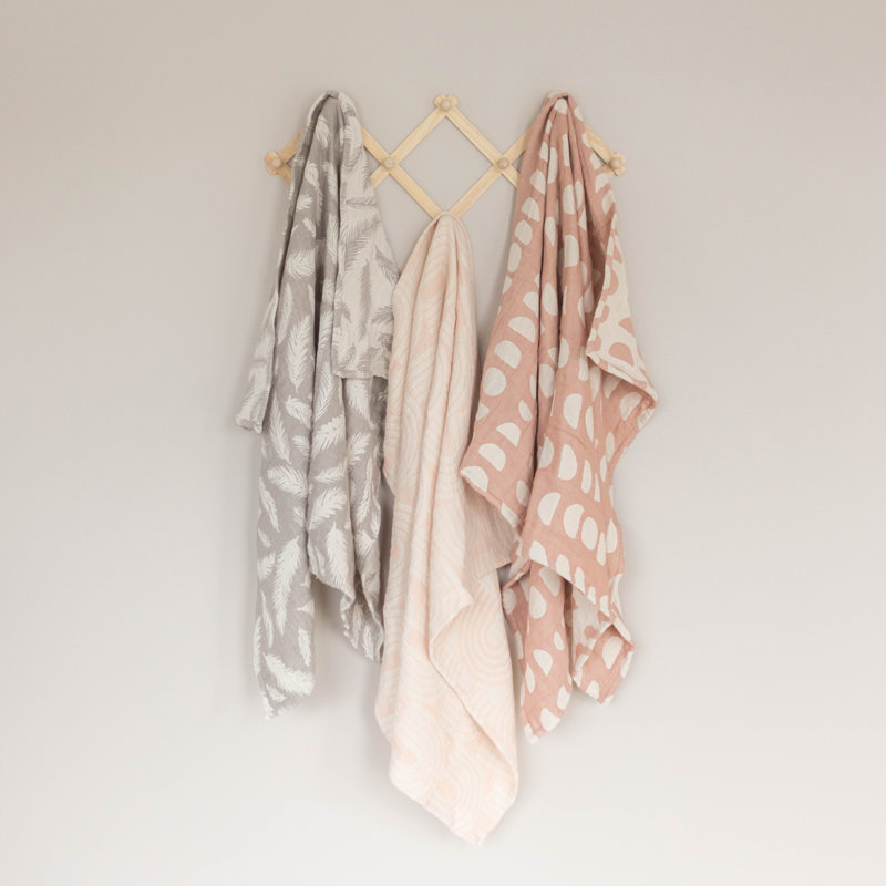 Baby Blanket, Soft Cotton Jacquard Nursery and Stroller Blanket, 30” x 40”