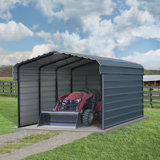 Arrow Steel Carport with 3 Wall Kits, 10X15x07