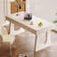 Bureau moderne et simple en pierre blanche-456677048