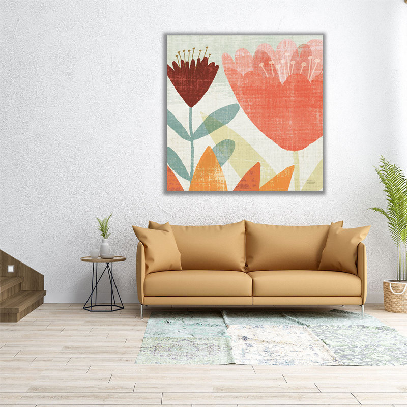 Panneau de jardin moderne II - reproduction d'art sur toile, H 12 po x l 12 po