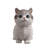 Sitting Cat Kitten Statue-Gray-116323228