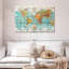 Globe terrestre carte du monde sur toile-806209359