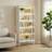 Tall Bookcase With LED Lights, 5 Tier Bookshelf With Storage, Heavy Duty Wood Bookshelf With Adjustable Lighting, Freestanding Display Cabinet For Living Room, Bedroom, Home Office, Study Room(White)-1580617153