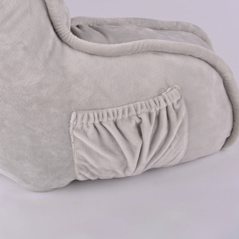 Supersoft Bedrest Pillow Cover & Insert, Light Gray