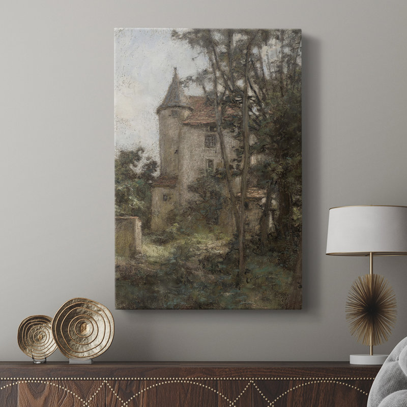 Paysage rétro CCII - galerie Cavas, H 48 po x l 32 po