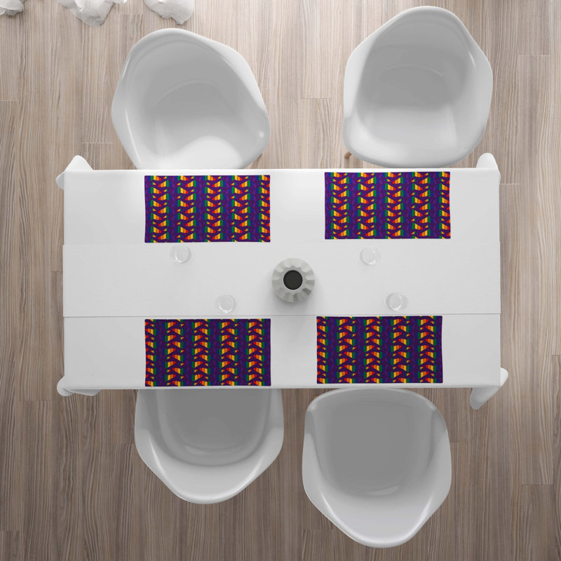 Polyester Abstract Rectangle Placemat