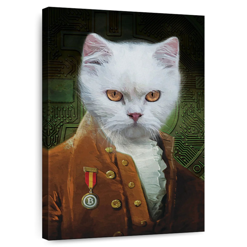 Ketti Cat In Clothes, 48" H x 32" W