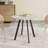 Versatile Circular Dining Table with Industrial Appeal for Various Settings