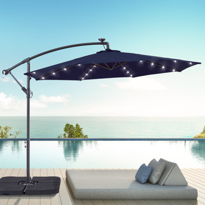 Dannii-Leigh 120'' Lighted Cantilever Umbrella