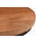 Live Edge Console Table with 4 Adjustable Stools, Made with Solid Wood and Metal, 82x22x36