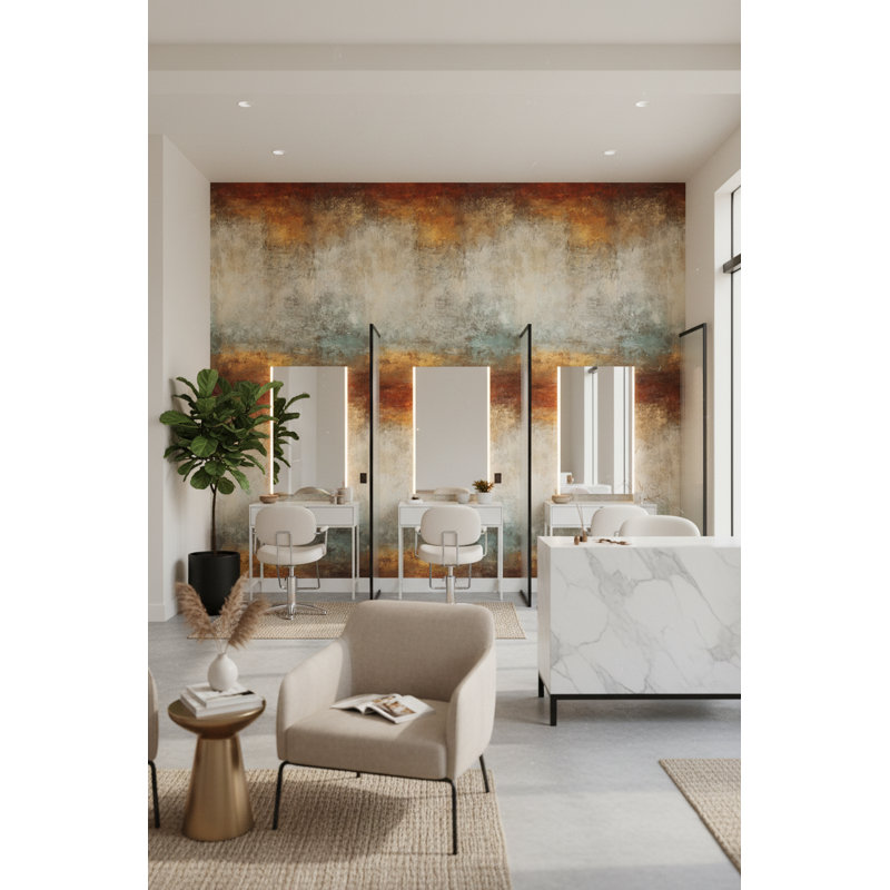 Abstract Wallpaper Textured Ombre Wall Decor