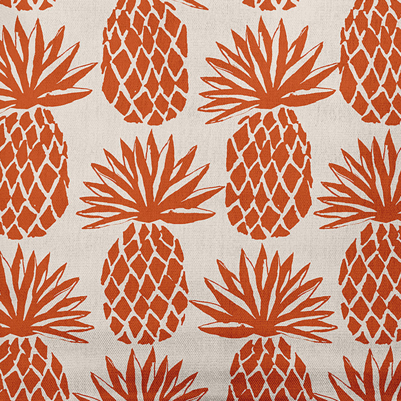 Coussin intérieur / extérieur Pineapple Stripes, 14 po x 20 po, Terre de Sienne