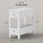 Table de bout avec station de charge Ports USB Table d'appoint avec rangement-2115004069