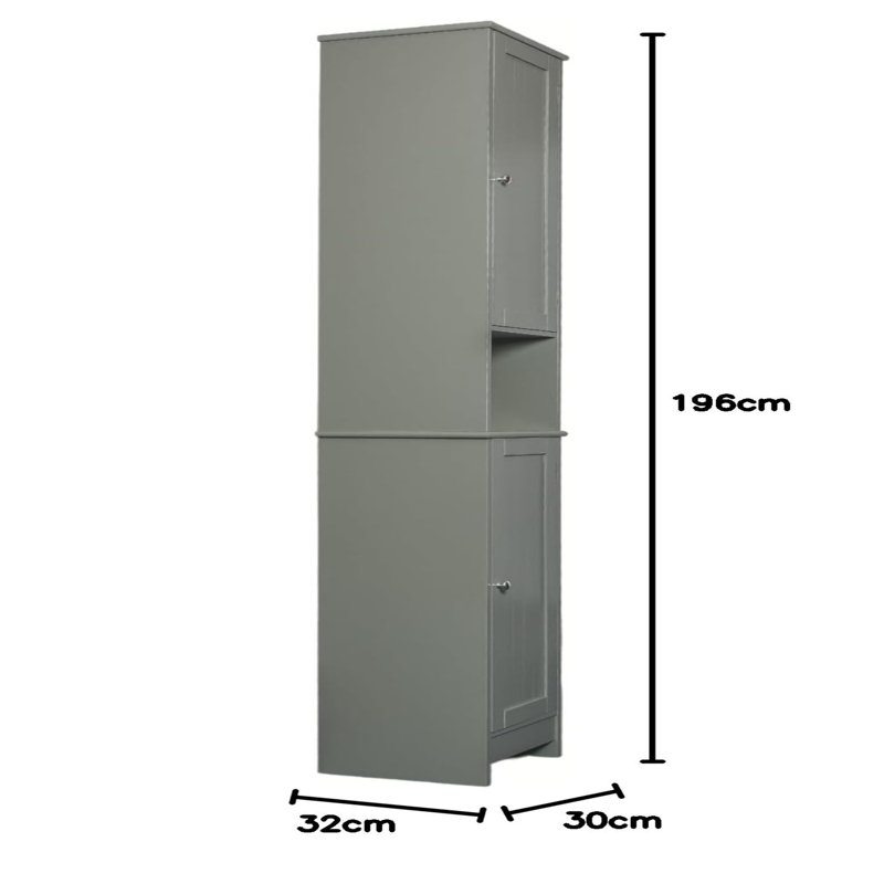 Alyta Freestanding Linen Cabinet