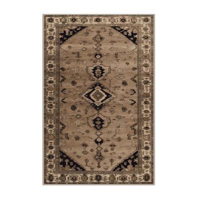 Machine Washable Persian Beige Area Rug