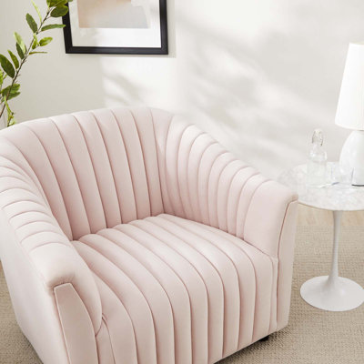 Modway Announce Performance Velvet Channel Tufted Armchair