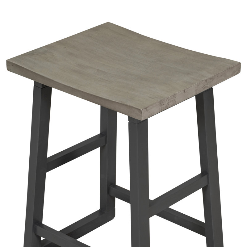 Console en bois massif 36,02 po Valdrina, Brun, Bleu