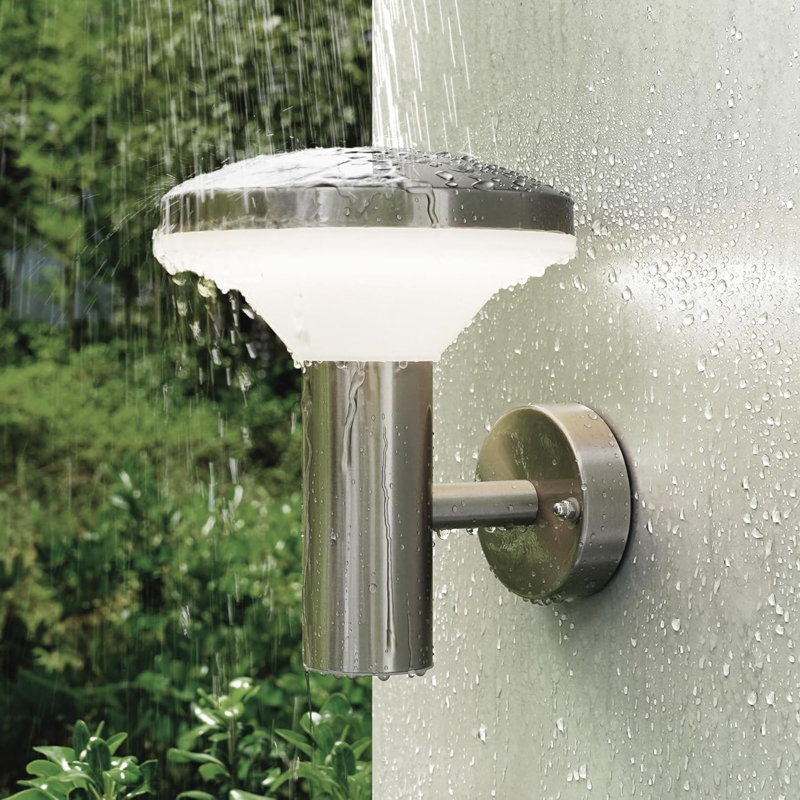 Silver 19.8cm H Outdoor Sconce