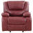 Red Upholstered Glider Recliner Chair-666548959