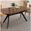 Wood Dining Table ,Walnut+Black