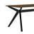 Wood Dining Table ,Walnut+Black