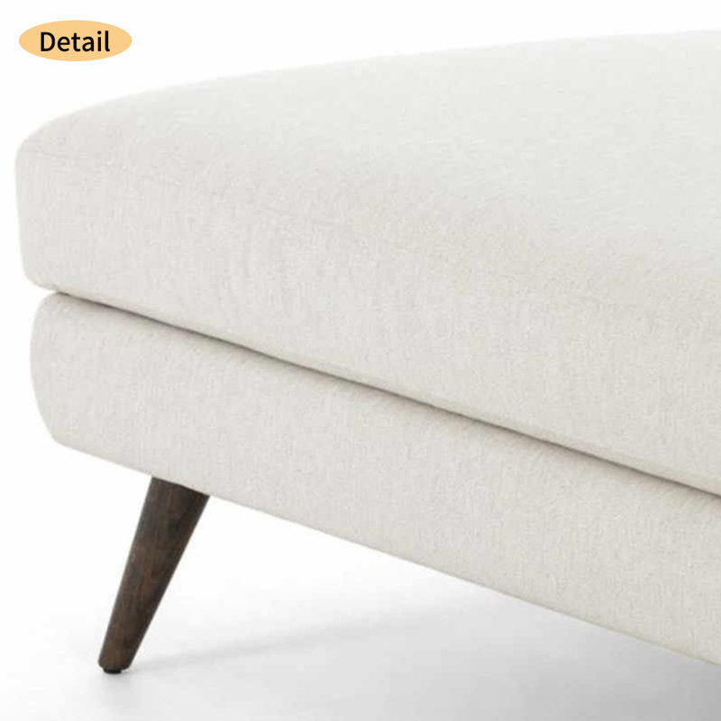 Chaise longue en éponge confortable de style minimaliste, Orienté à droite