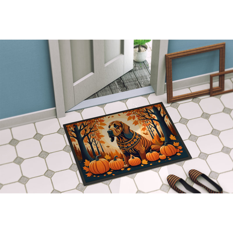 Tapis intérieur ou extérieur Bloodhound Fall, L 24 po x L 36 po