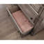 Table de chevet en bois massif 3 pour la chambre à coucher, table de chevet transitionnelle gris chaud, gris, style avec brosse