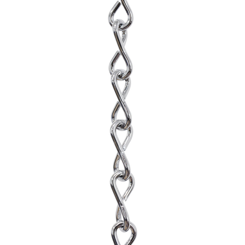 Chaîne de chandelier simple décorative unie ou bris de chaîne (164 pieds), Chrome poli