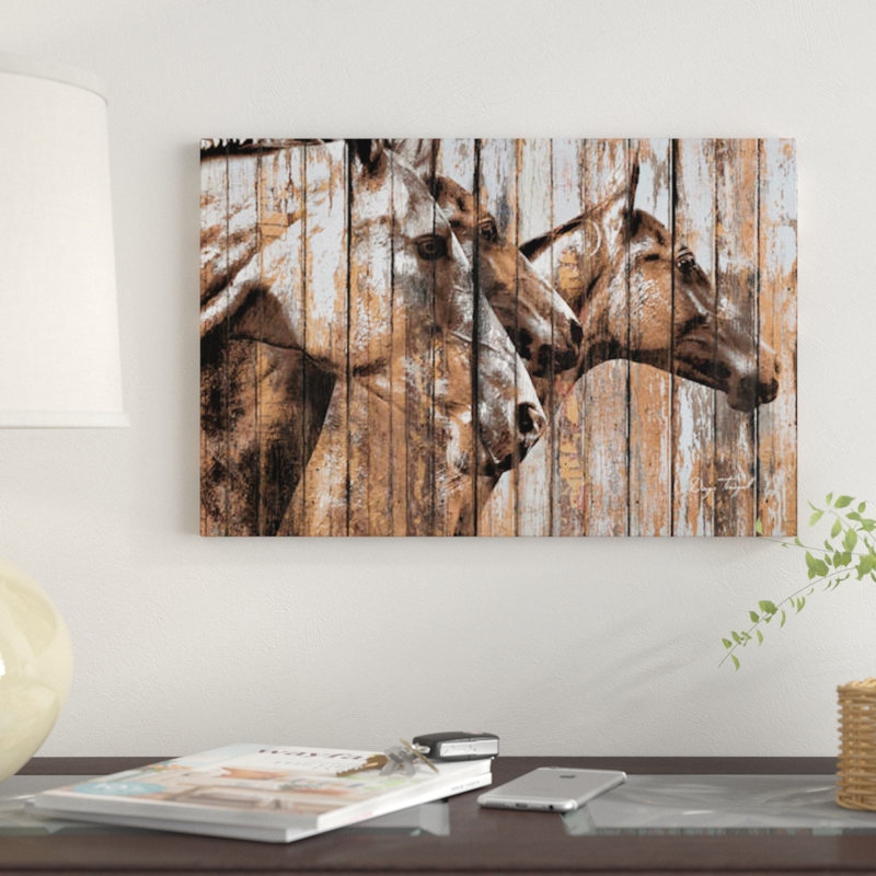 «Run With The Horses» par Diego Tirigall, impression sur toile, H 8 po x l 12 po x P 0,75 po, Toile tendue, Pas de tapis