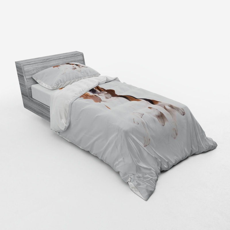 Ensemble de housse de couette Beagle, Housse de couette simple + 6 pièces supplémentai