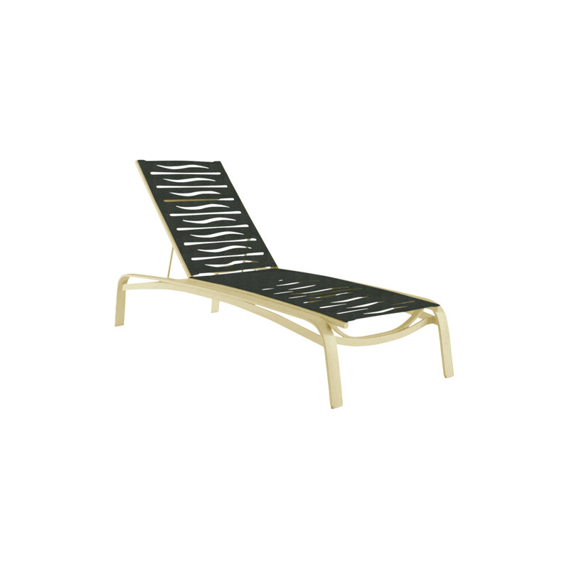 Laguna Beach EZ Span™ Outdoor Rust-Resistant Metal Chaise Lounge, Shell, Moab