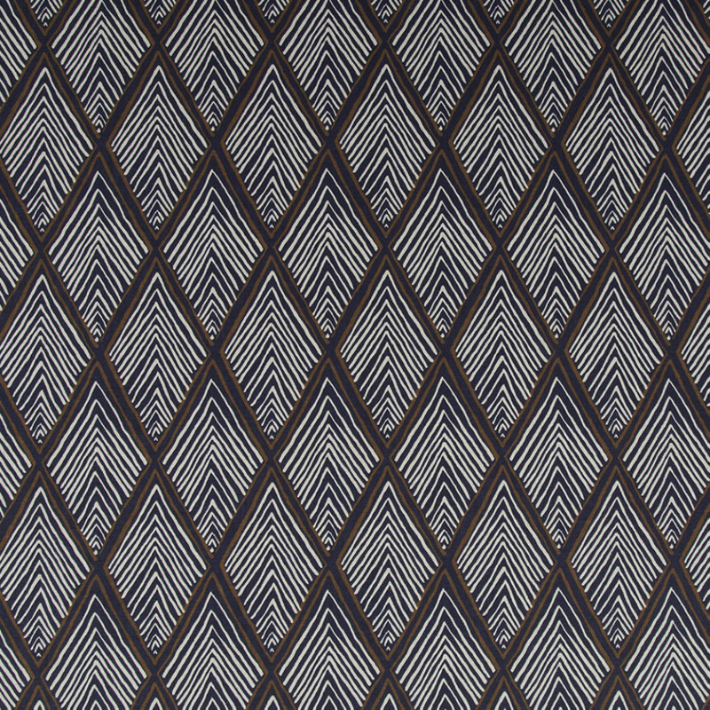 Tissu 100% coton rhombi Forms, Indigo