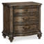 Table de chevet Traditional 3 en chêne brun - Une fabrication soignée garantit une finition de qualité avec 3 tiroirs, aucun assemblage requis