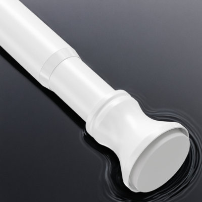 Tringle à rideau de douche Tension - Tringle de salle de bain réglable résistante à la rouille pour une installation facile sur toutes les surfaces