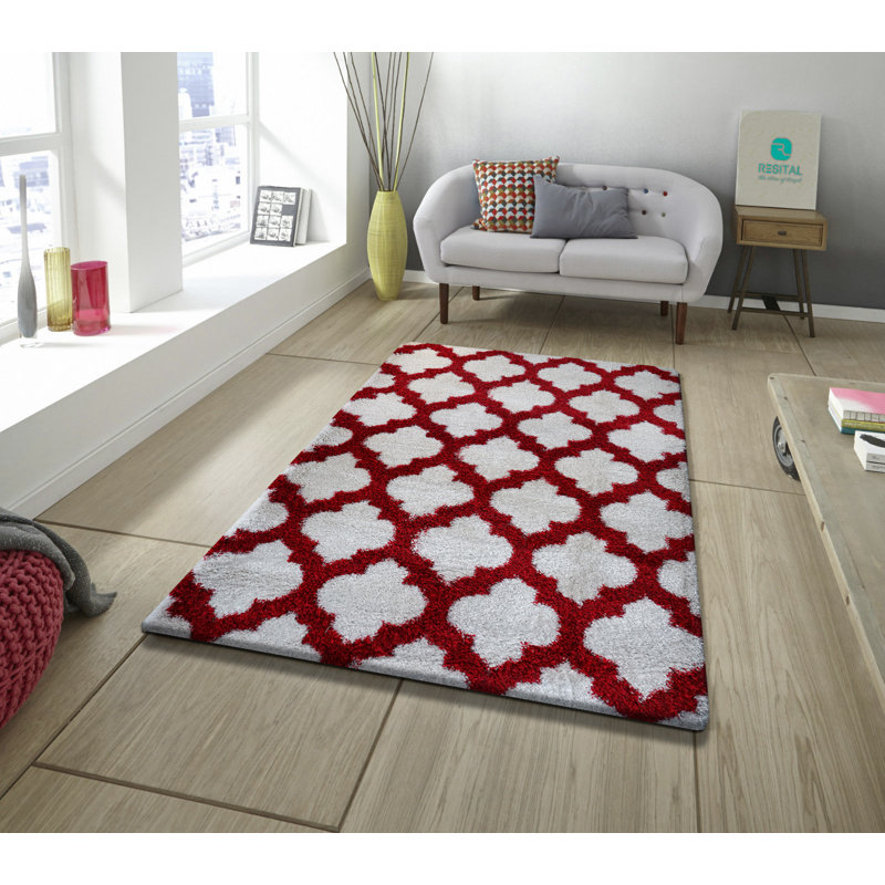 Dashwood Geometric Hand Hooked Area Rug, Rectangle 200 x 290cm