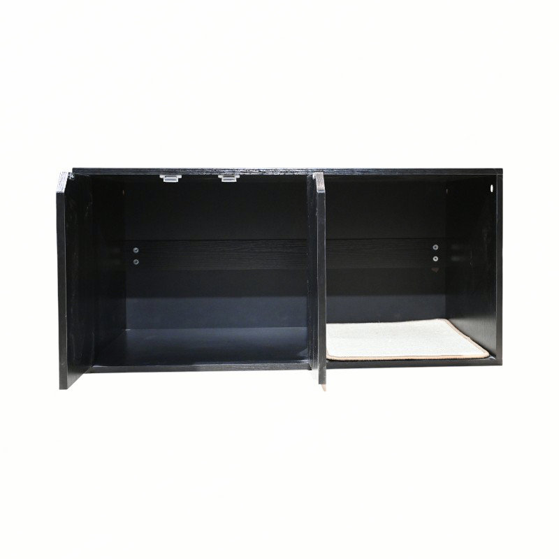 35.83" Cat Litter Box Enclosure with Corrugated Cardboard Scratching Pad