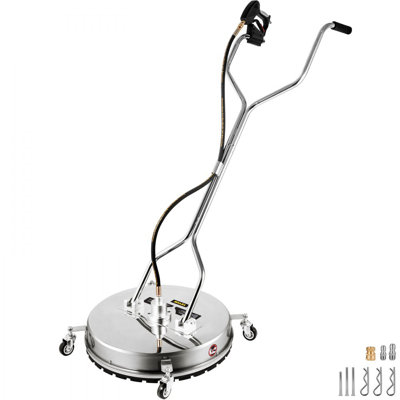 Flat Surface Cleaner Pressure Surface Washer 24'' Max.4000 PSI Dual Handle