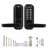 Mechanical Keyless Entry Door Lock, 2.0 Code Upgrade, 4-7 Digits Code, Single-Sided Push Button Combination Keypad Door Lock with Handle, Auto Locking, for Indoor or Outdoor, Oil-Rubbed Bronze