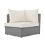 6-Piece Patio Outdoor Conversation Sofa Set-1245230360