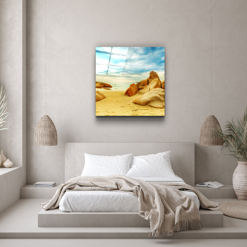Peinture décorative en verre trempé, H 23,62 po x l 23,62 po