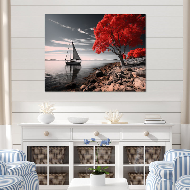 «Coastal Tranquility» sur impression sur toile, Toile tendue, H 24 po x l 32 po x P 1 po