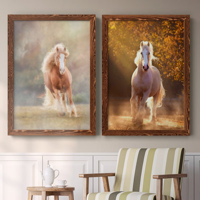 Toile encadrée Horse Motion VII-Premium - prête à être accrochée
