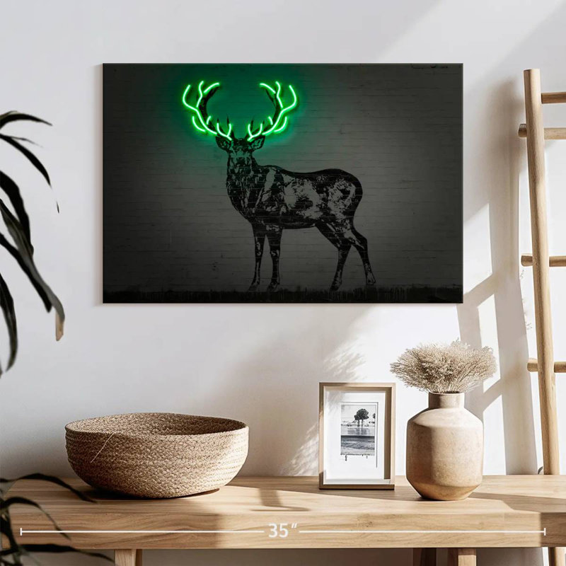 Brampt Glowing Deer, 16" H x 24" W