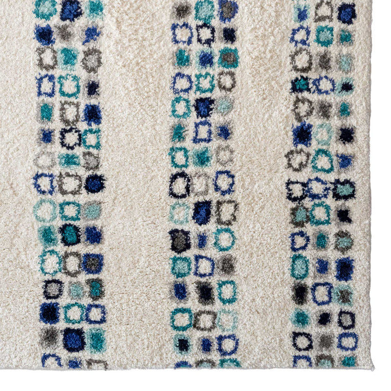 Aistis Performance Striped Indoor Rug, Rectangle 5' x 8'