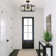 Rustic 6 - Light Dimmable Hexagon Pendant Light with Clear Acrylic Shade